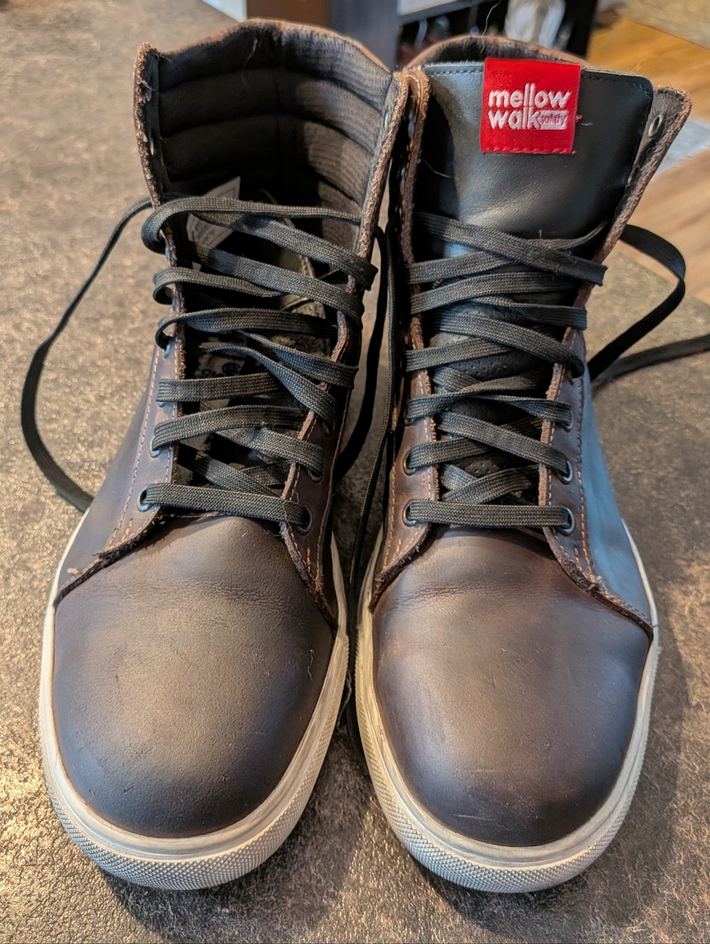 Women's Brown High-Top Sneakers